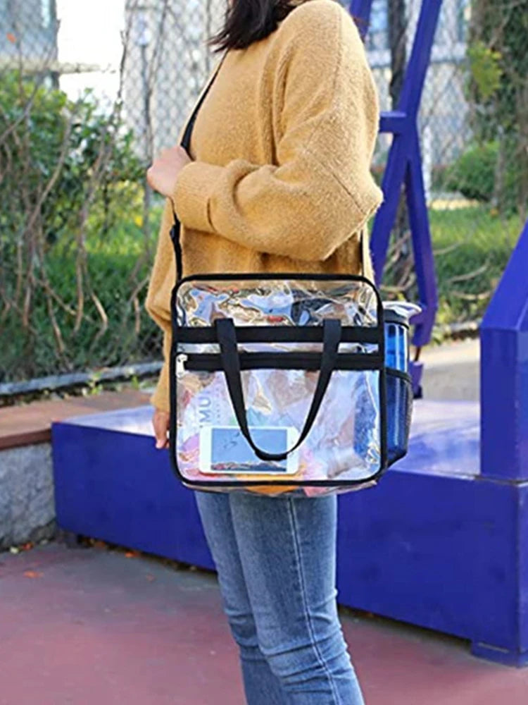 Shunmaii Portable Transparent Waterproof Crossbody Cosmetic Organizer