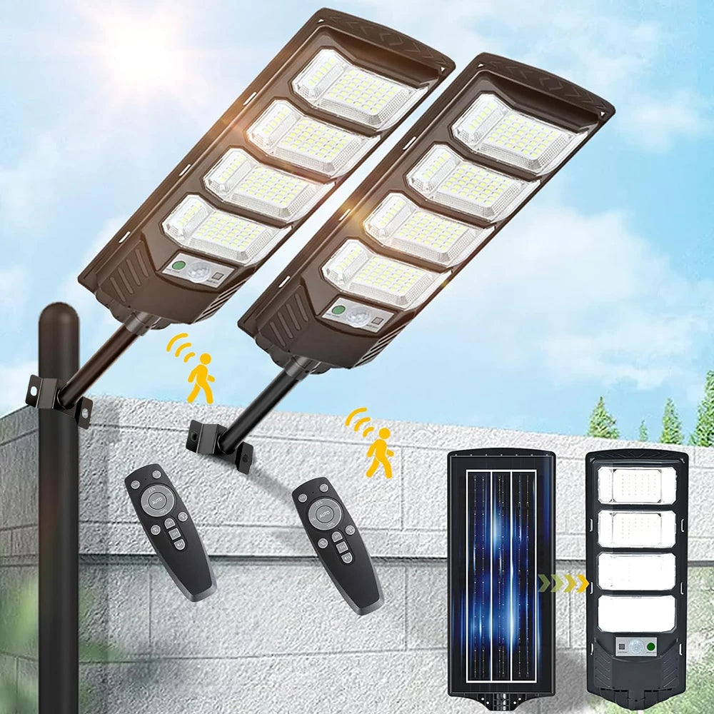 Solar Led Motion Sensor Outdoor Garden Wall Light Fixture