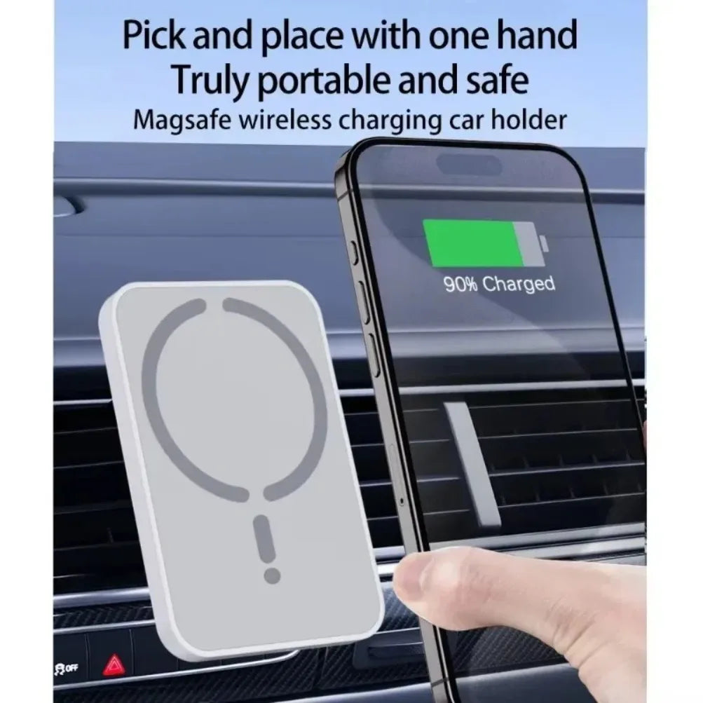 Car MagSafe Wireless Charger With Air Vent Phone Holder