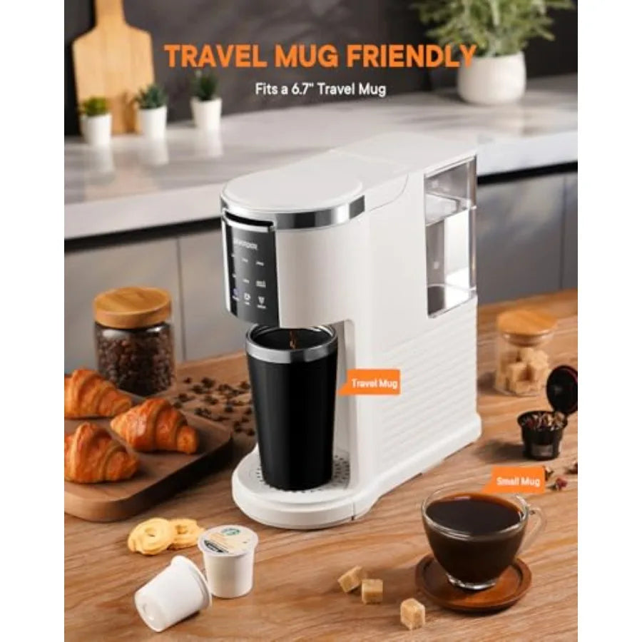 KCup Compatible 3 in 1 Coffee Maker For Grounds Teas