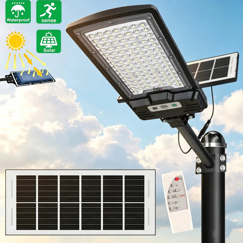 Waterproof Solar Street Light With Remote Control For Outdoor Use
