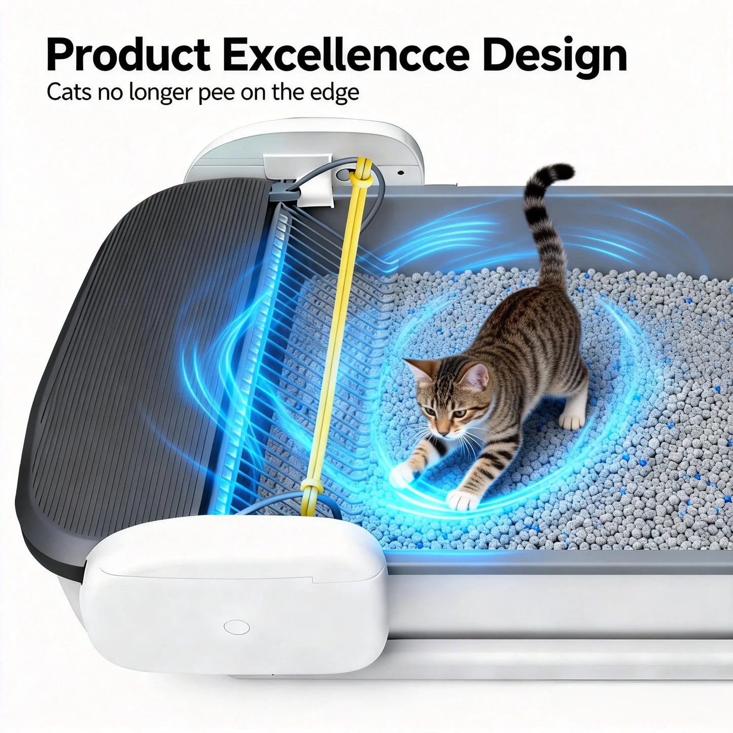 Automatic Self-Cleaning Litter Box With Odor Control For Cats