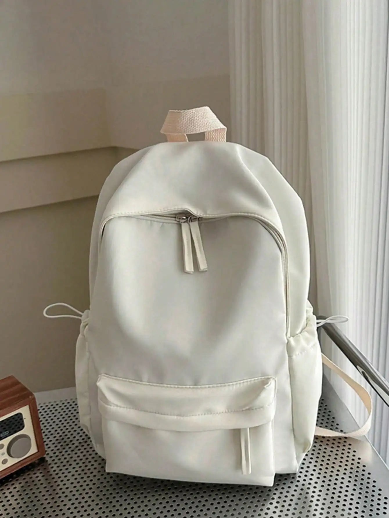 Casual Student Backpack With Multi Compartments Foldable Large Capacity