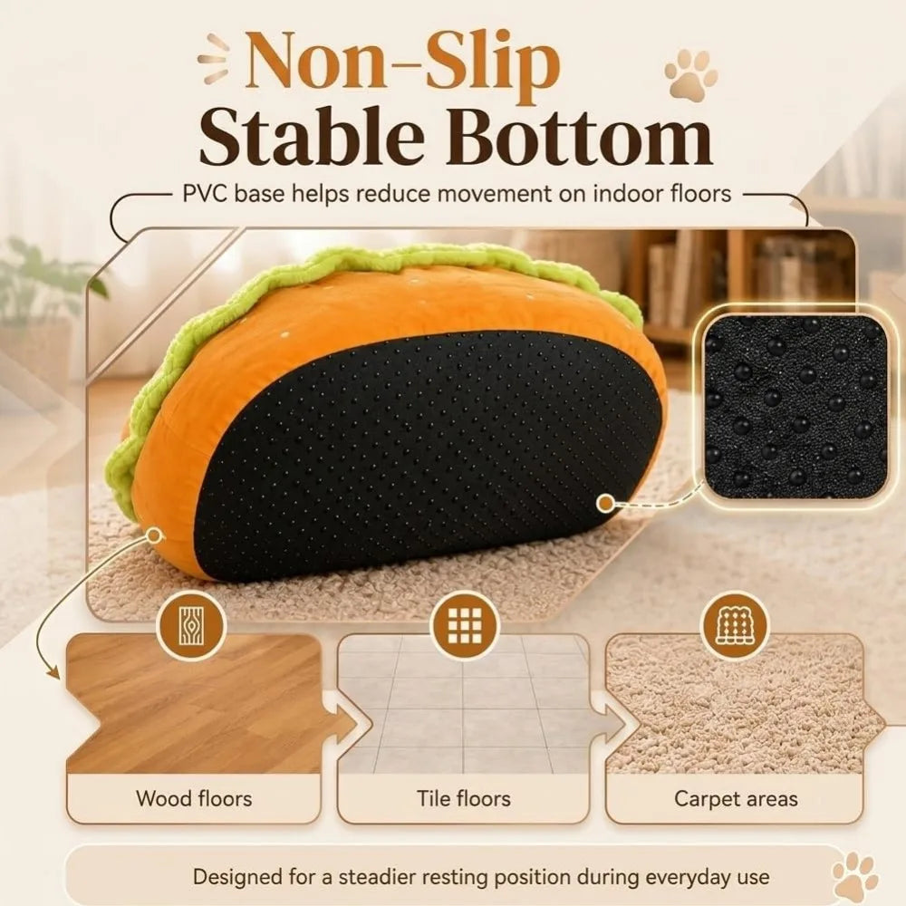 Cozy Sausage Pet Bed With Secure Base And Washable Corduroy