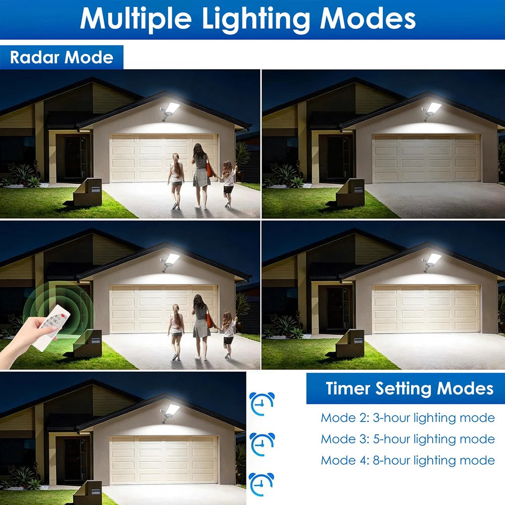 Waterproof Solar Street Light With Remote Control For Outdoor Use