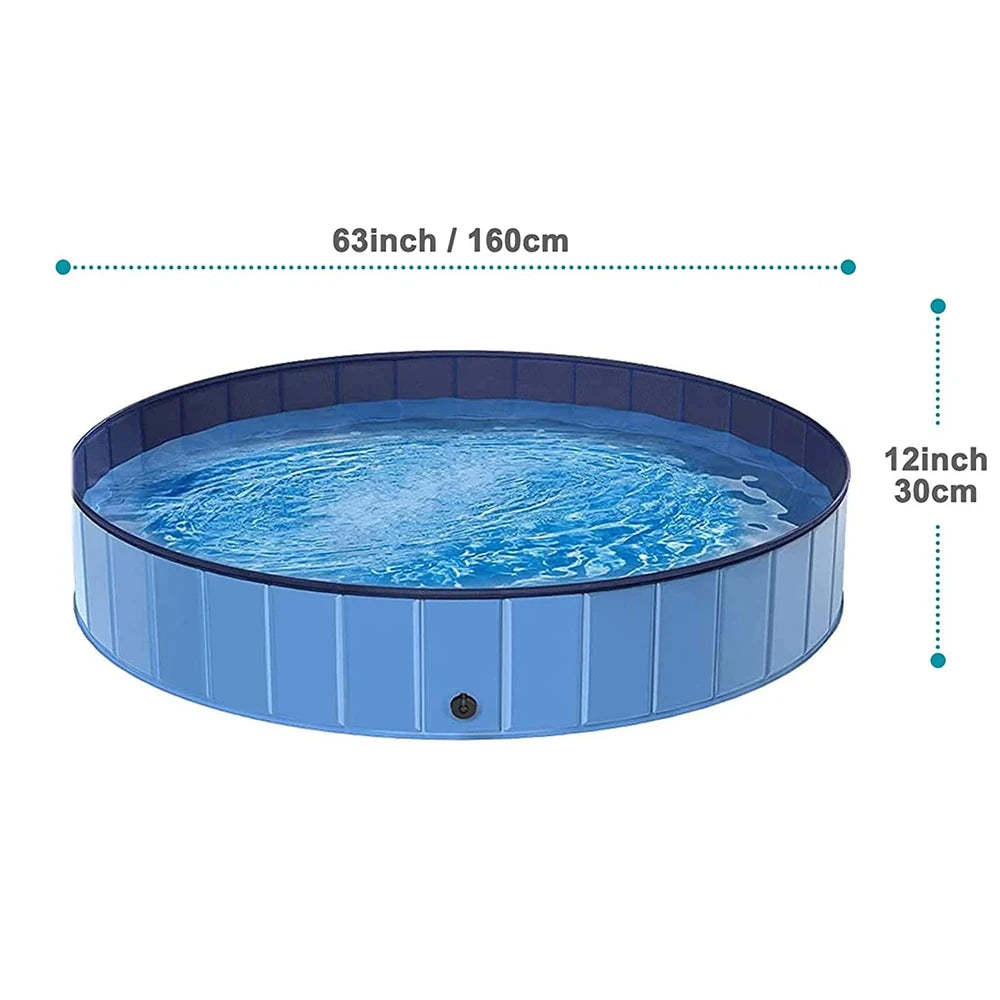 Foldable Dog Swimming Pool Portable Pet Grooming Tub