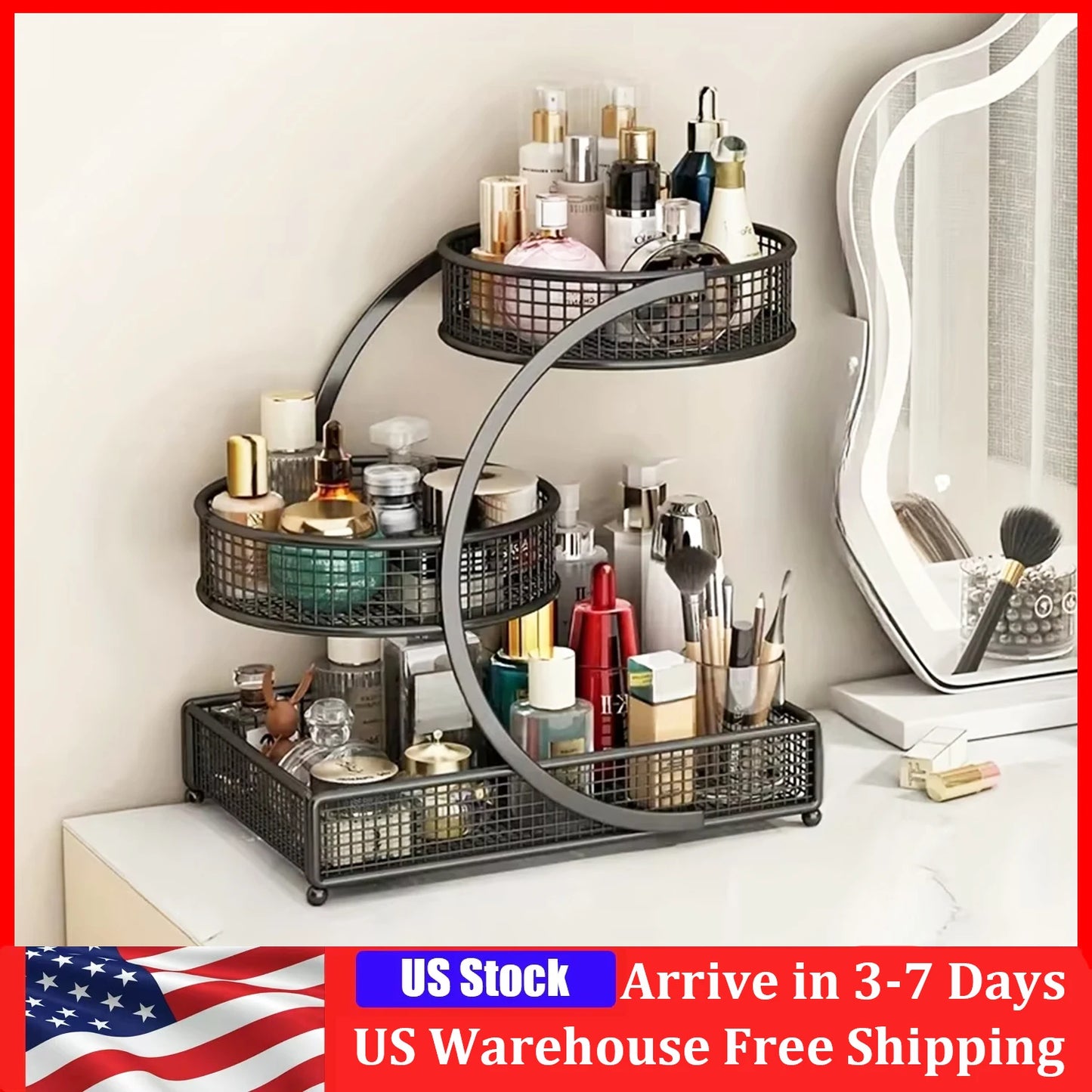 Makeup Storage Rack Cosmetic Organizer Multi-Layer Lightweight Box