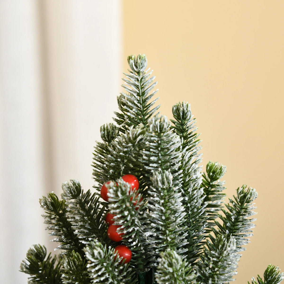 18" Tall Unlit Miniature Snow-Flocked Tabletop Artificial Christmas Tree