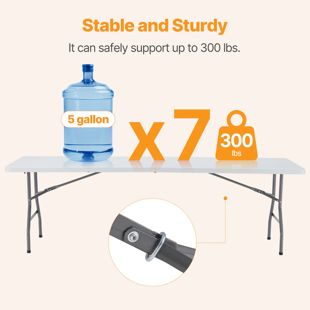 MCQ Folding Portable Outdoor Picnic Table With Carrying Handle