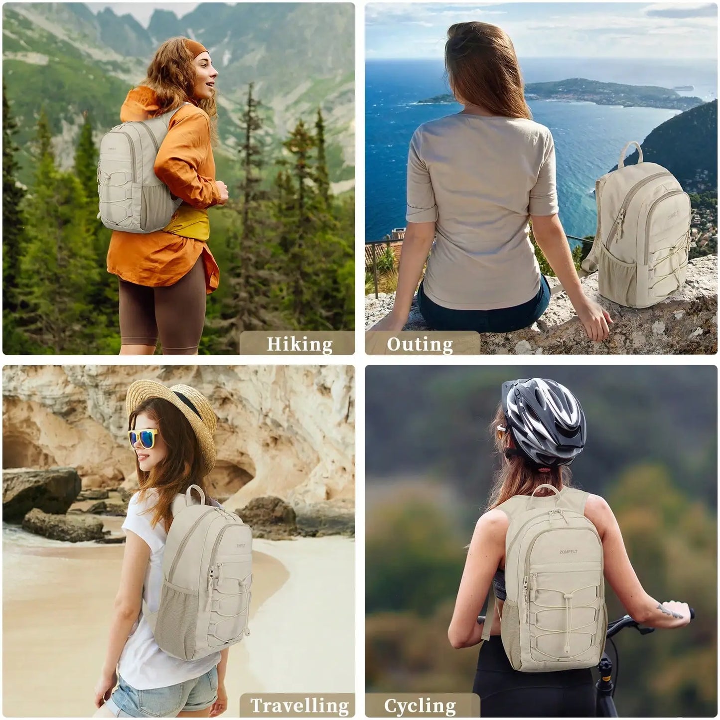 Unisex Lightweight Packable Hiking Backpack Water Resistant