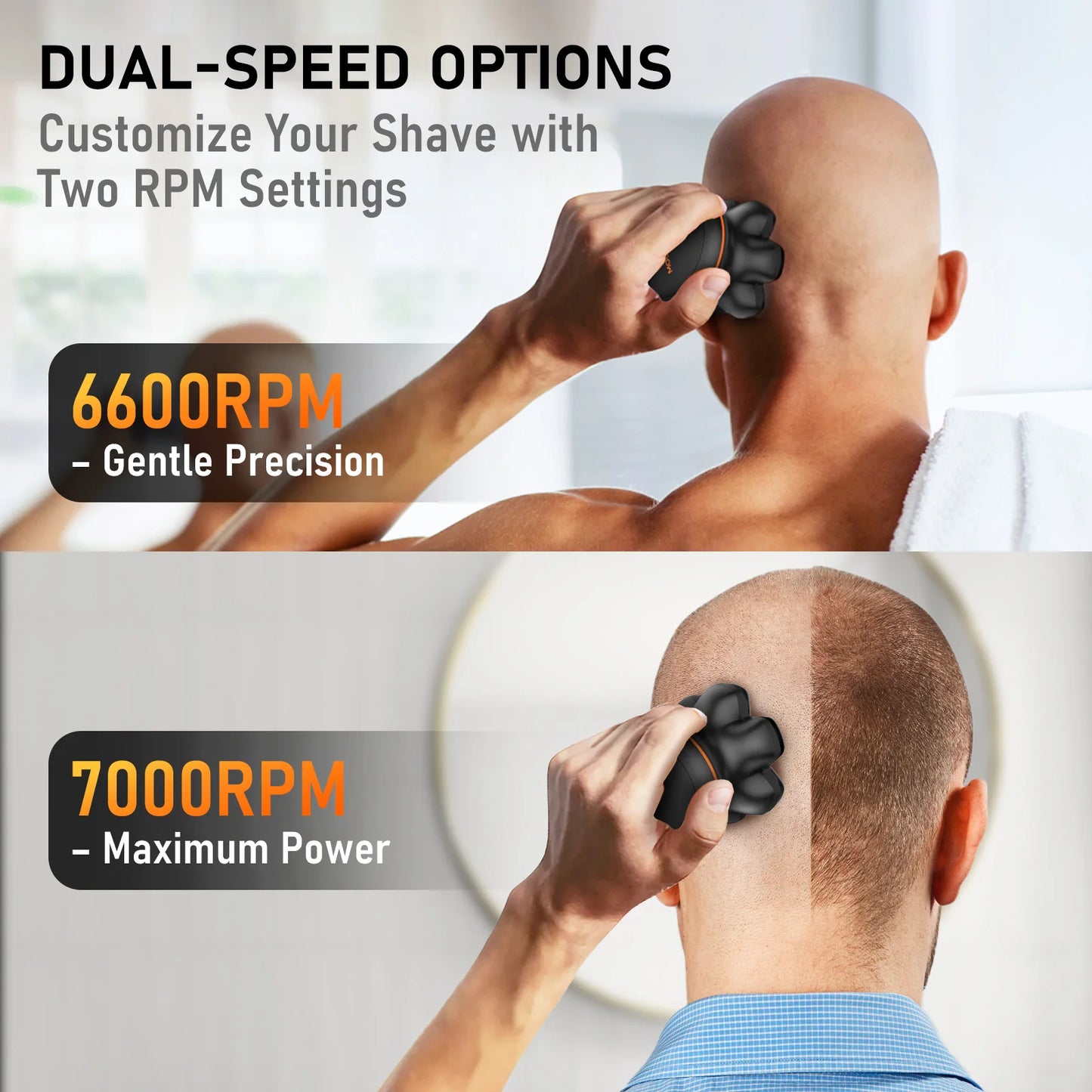 MAXGROOM 7D Electric Shaver For Men Wet Dry USB Rechargeable