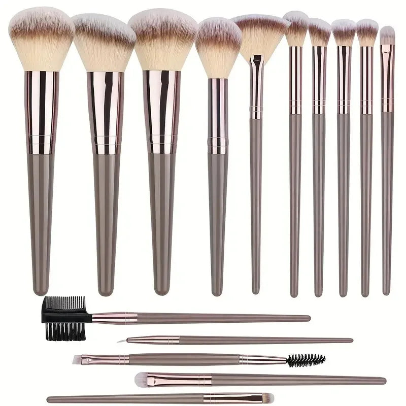 Premium Makeup Brushes Set 3-20 Pcs Synthetic Kabuki Tools
