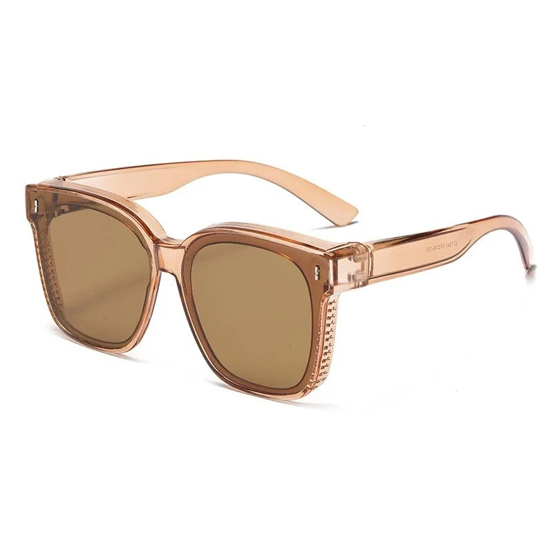 Polarized Clip-On Sunglasses For Glasses Wearers UV400 Protection For Driving
