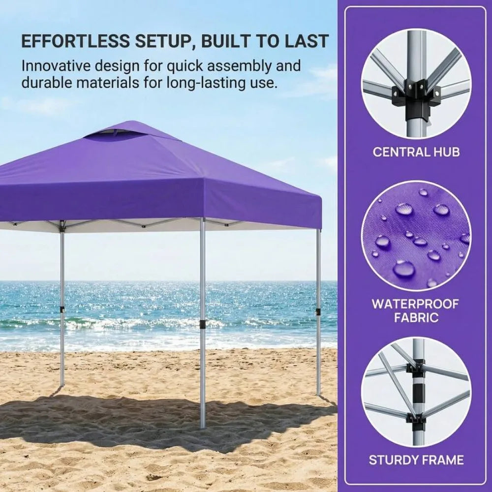Portable Pop Up Canopy Tent With Instant Setup Carry Bag