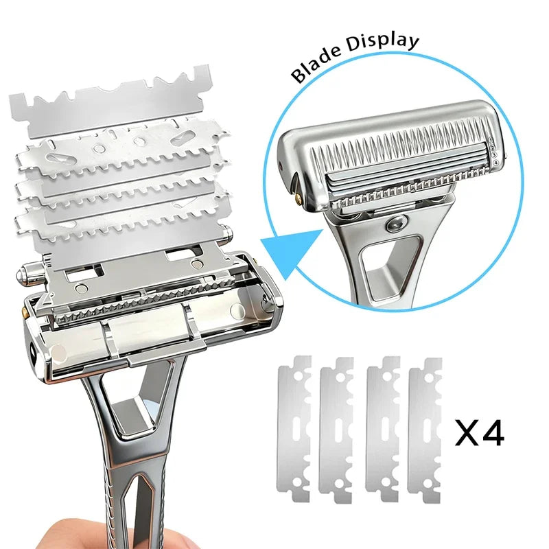 GP600 Glide 6.0 Pro Stainless Safety Razor With Magnetic Head