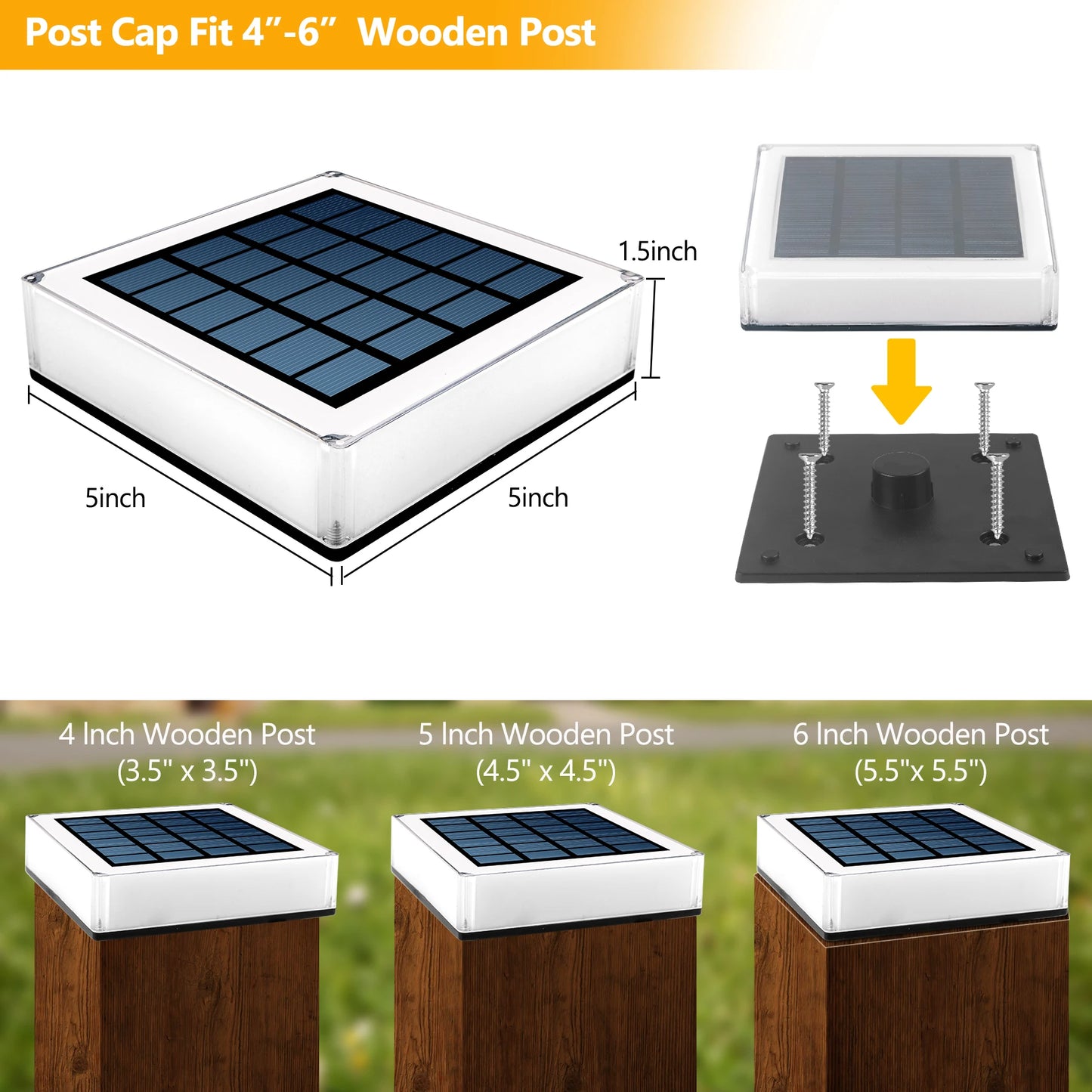 T-Sunrise Waterproof Solar Led Garden Lights Outdoor Pathway Lamps