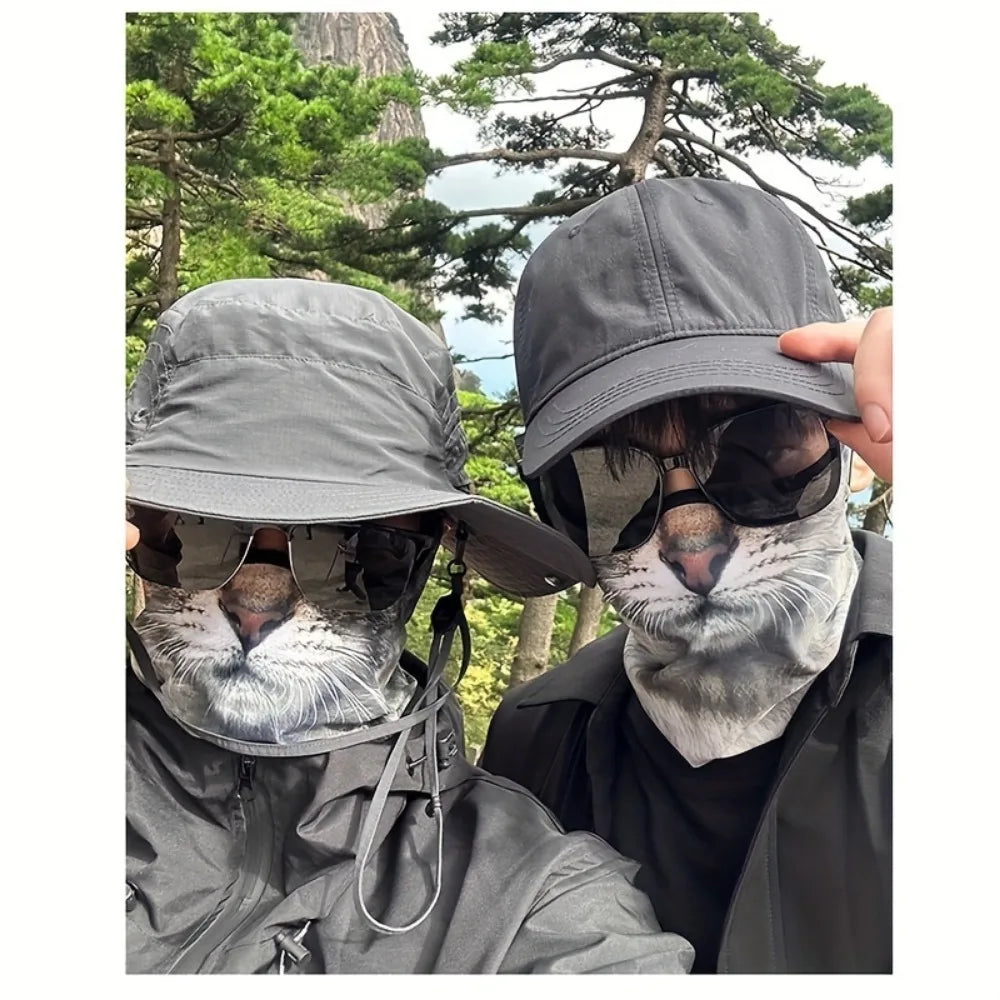3D Cat Design Neck Protector Sun Shield For Cycling
