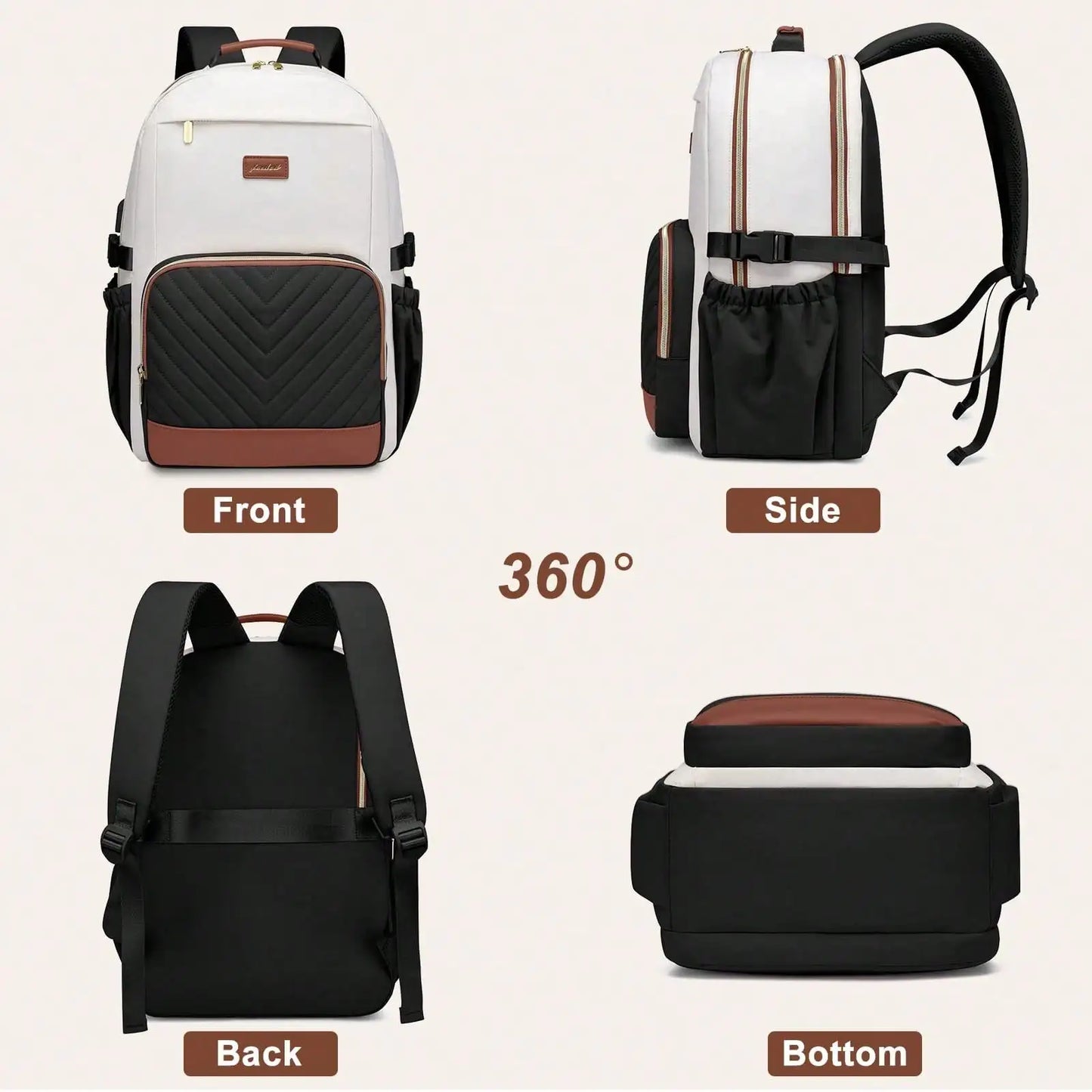 Unisex Laptop Backpack With USB Port And Anti Theft
