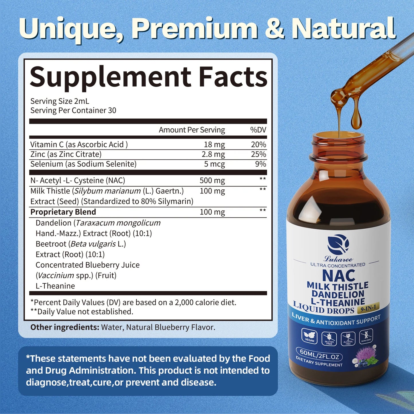 Beworths N-Acetyl-L-Cysteine NAC Supplement With Milk Thistle And Selenium