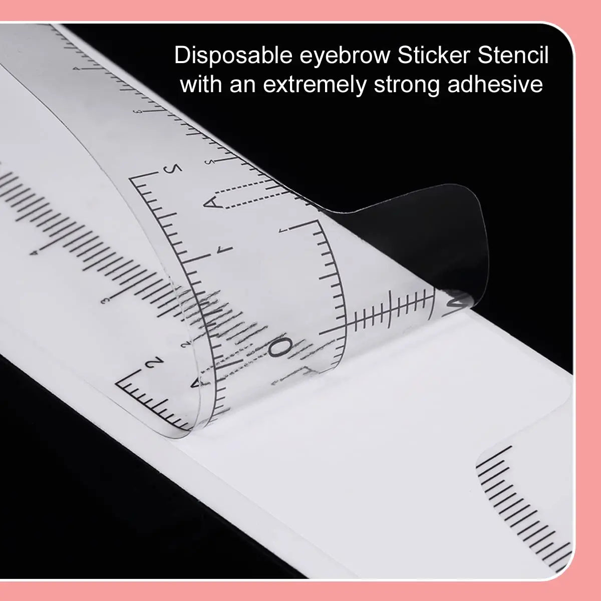 Disposable Eyebrow Ruler Sticker For Symmetrical Brows 100 Pack