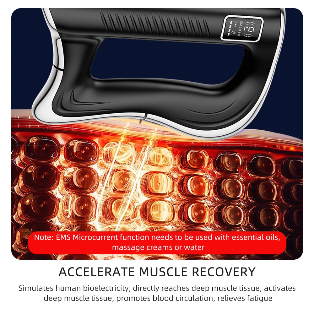 Foreverlily Electric Fascia Knife Massager 9 Gears Deep Tissue Scraper