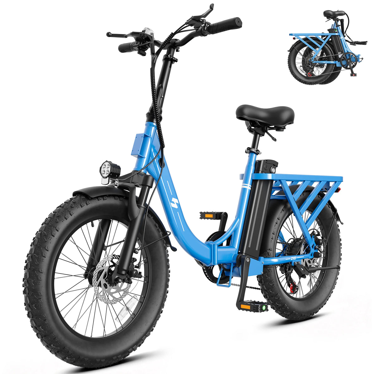 Hopepeak Z10 Folding Electric Bike With 7 Speed Commuter Design