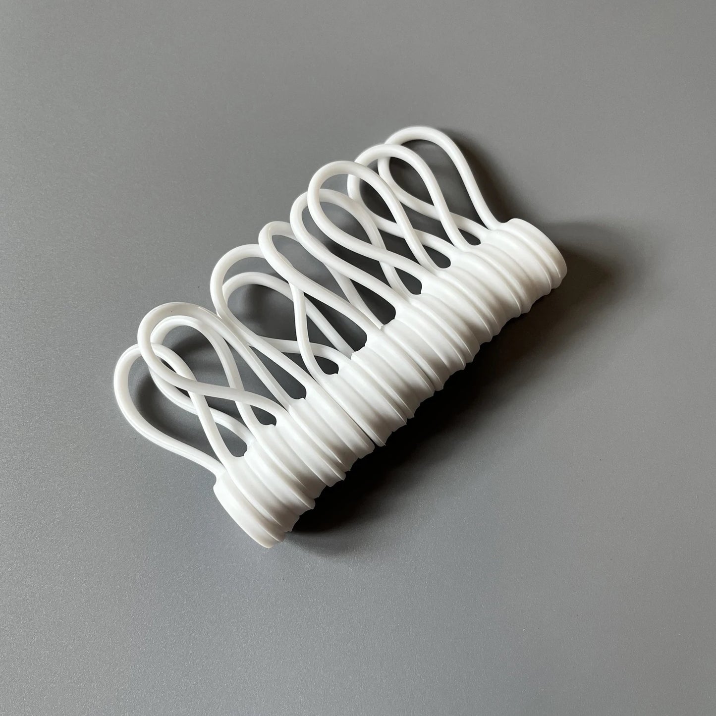 Magnetic Silicone Cable Ties Reusable Cord Clips Pack Of 10