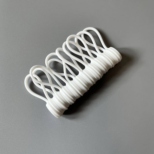 Magnetic Silicone Cable Ties Reusable Cord Clips Pack Of 10