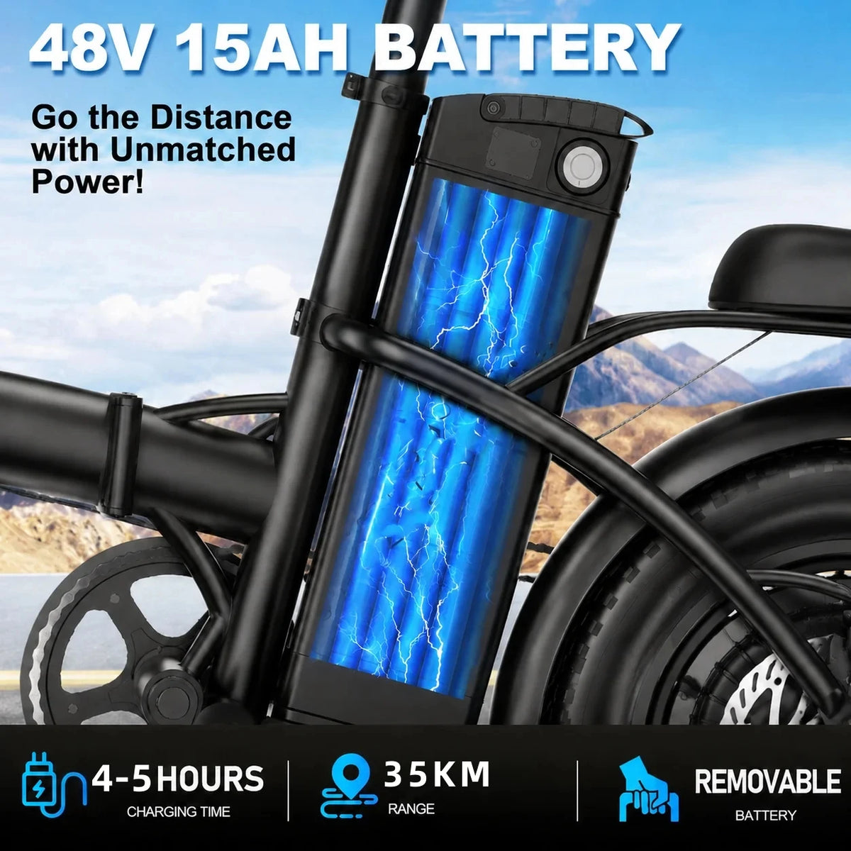 Foldable Electric Commuter Bike With Powerful Motor And Front Basket