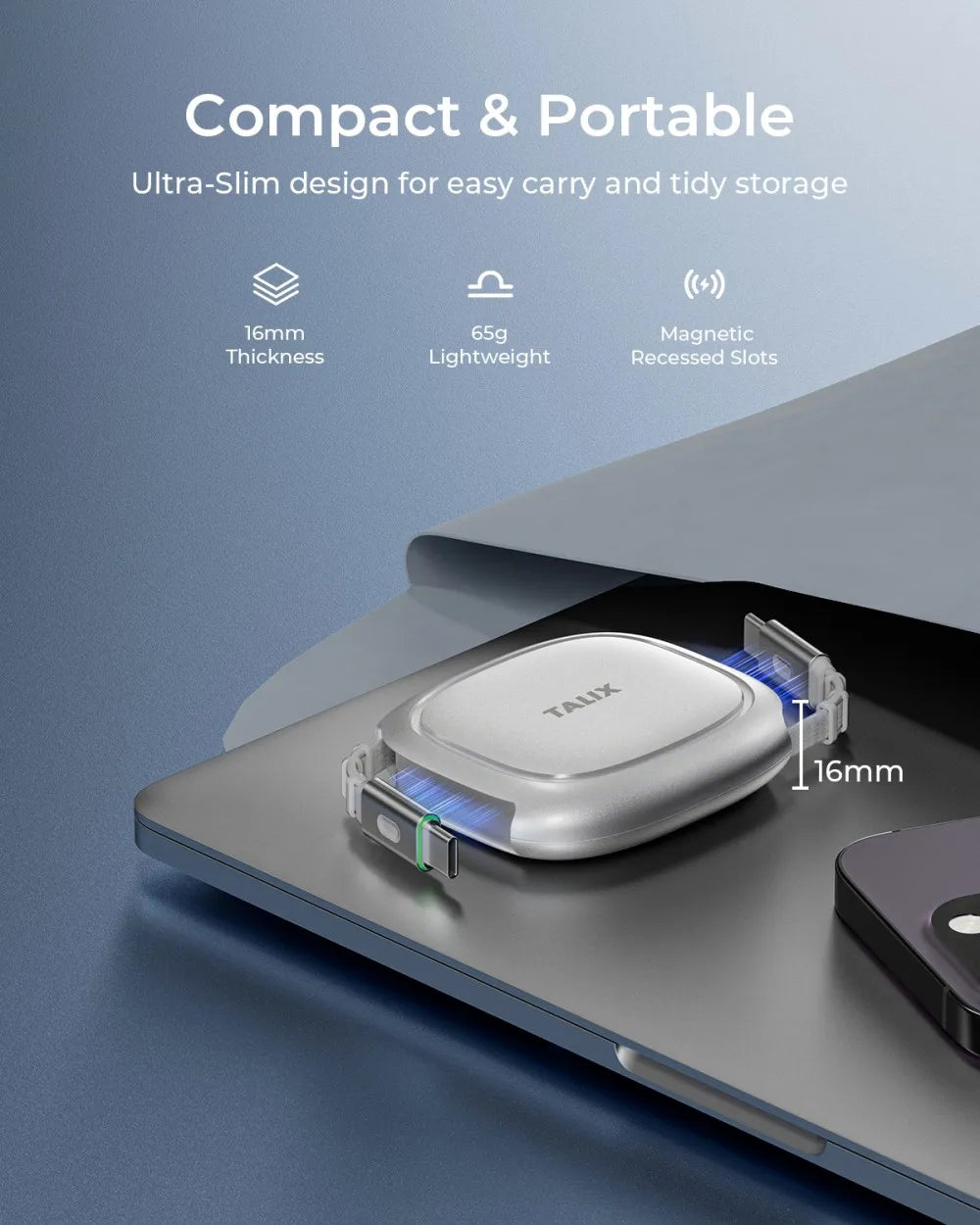 TALIX 240W Retractable USB C Cable PD Fast Charge Pro