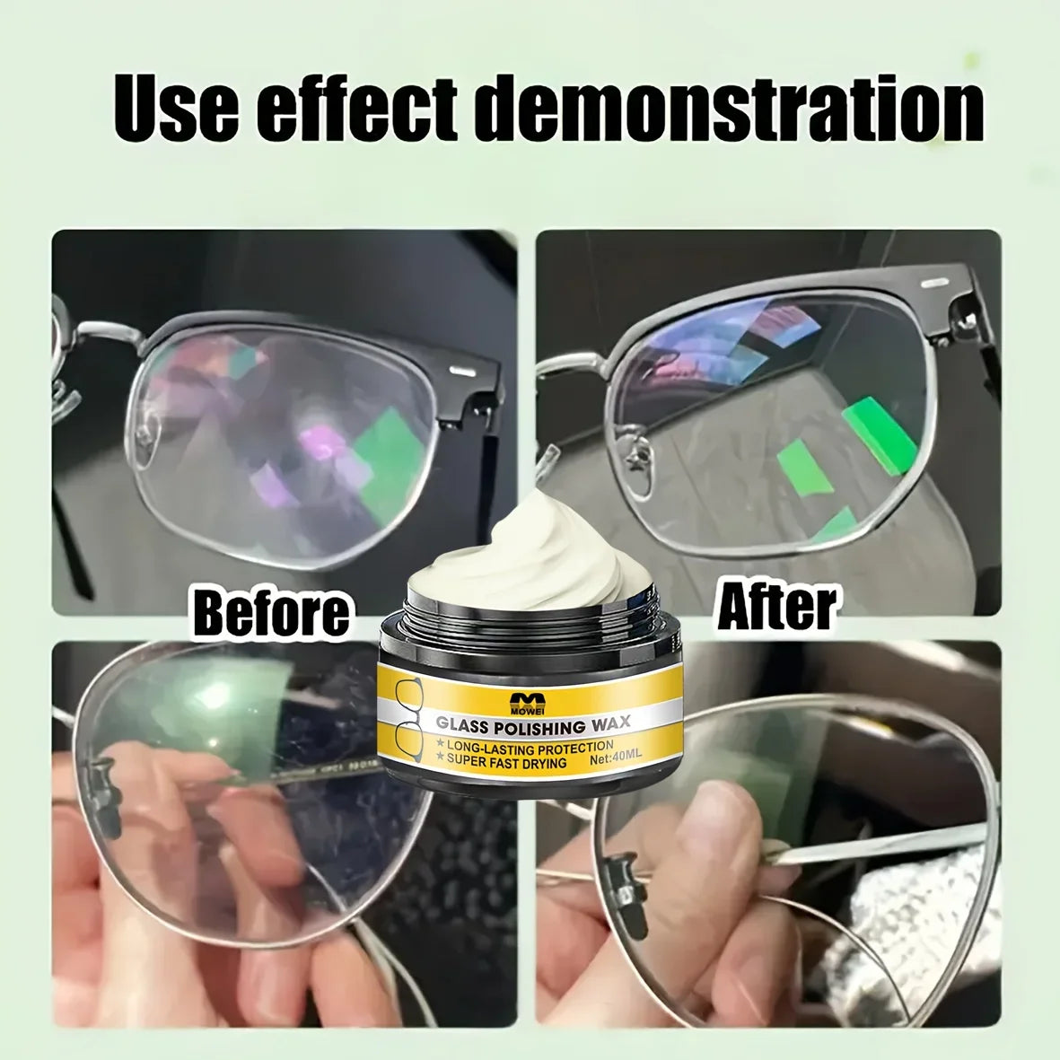Multi-Purpose Glass And Lens Scratch Repair Kit Clarity Restoration