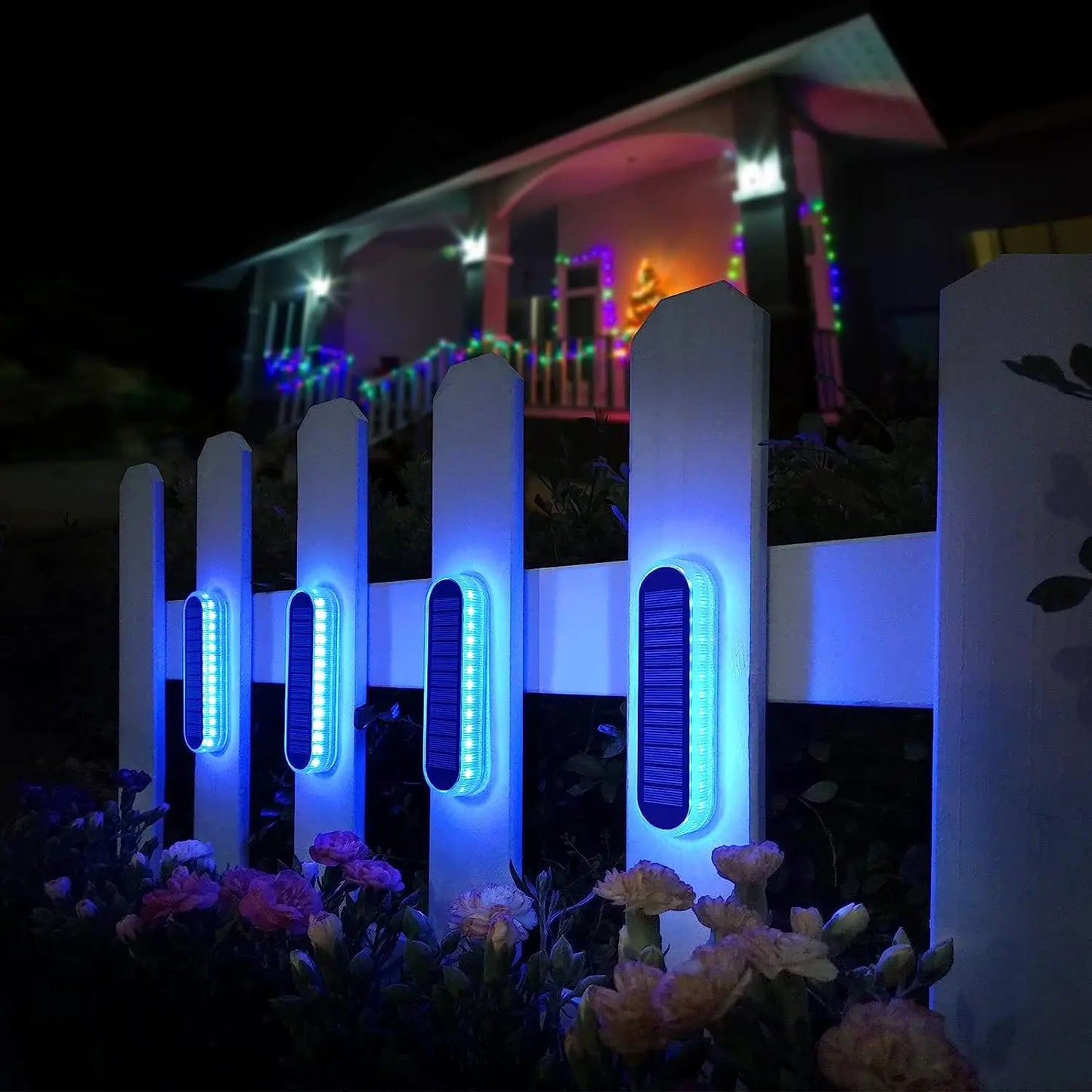 4 Pack Solar LEDs Deck Lights IP68 Automatic On Off