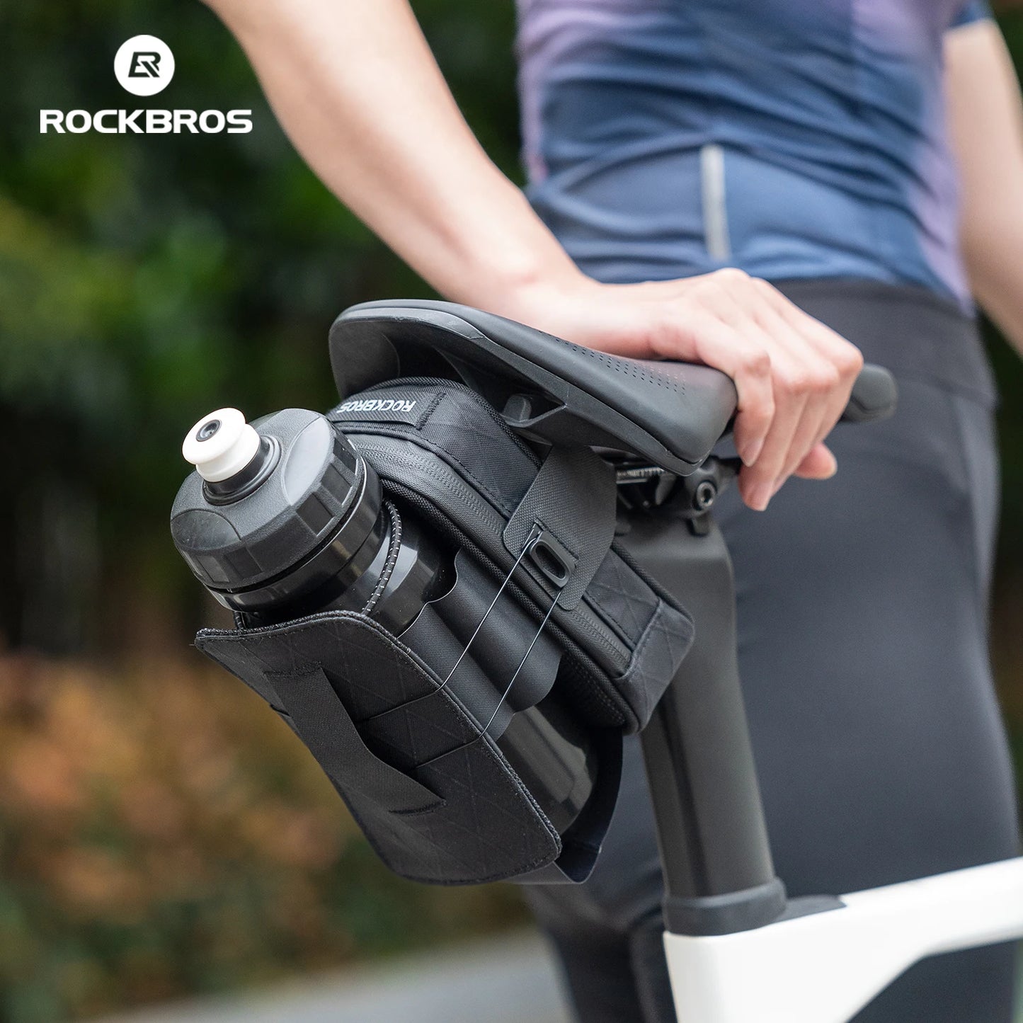 ROCKBROS Bicycle Multifunctional Tail Bag With Water Bottle Holder