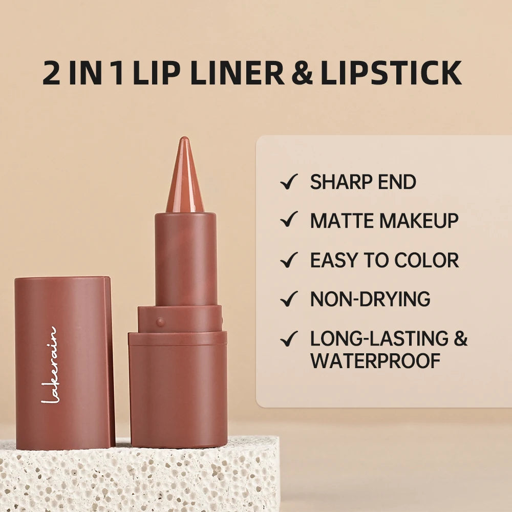 Ibcccndc Gradient Lip Crayon Waterproof Longwear Makeup Cosmetic