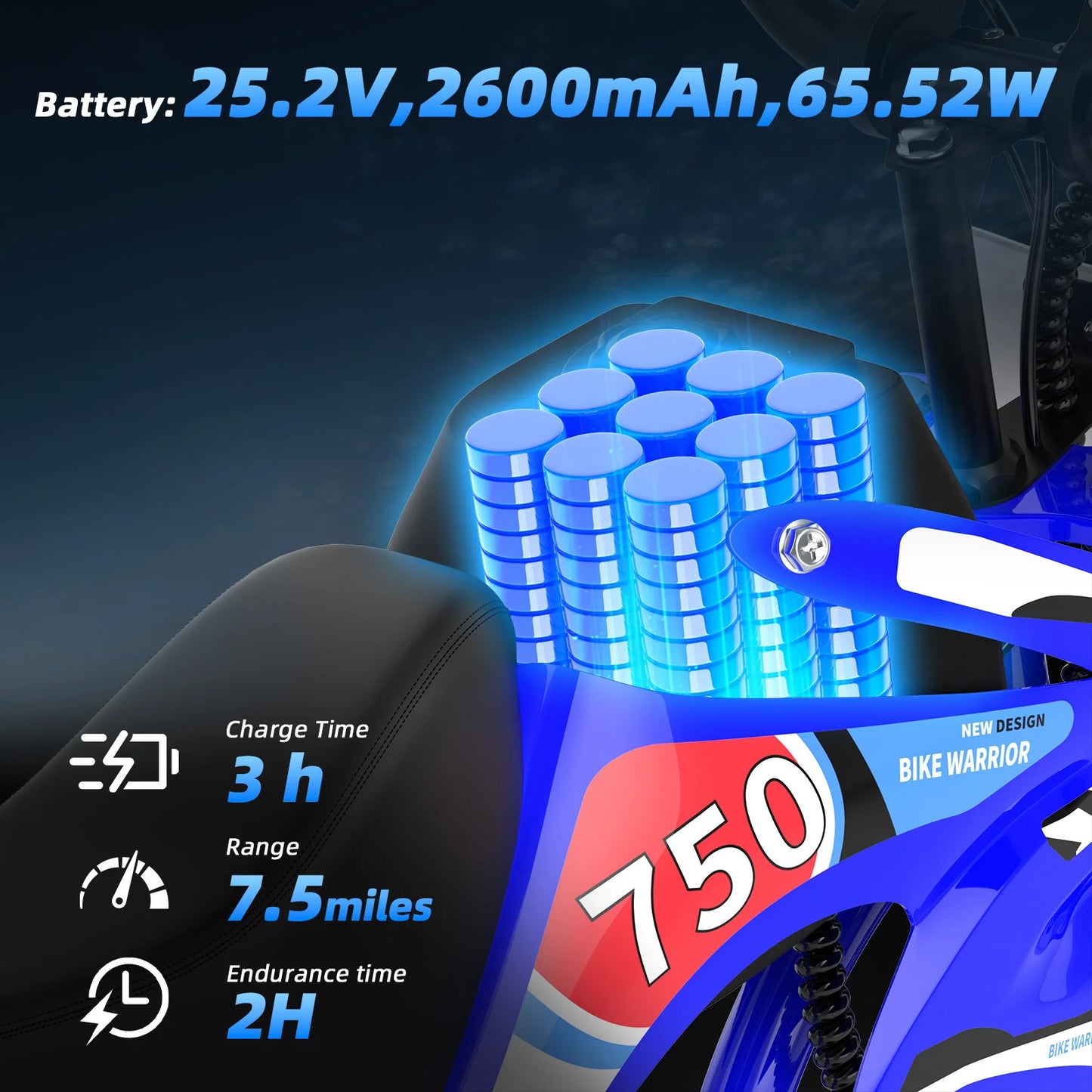 AOVOPRO 25V Electric Dirt Bike 200W Kids Motorcycle