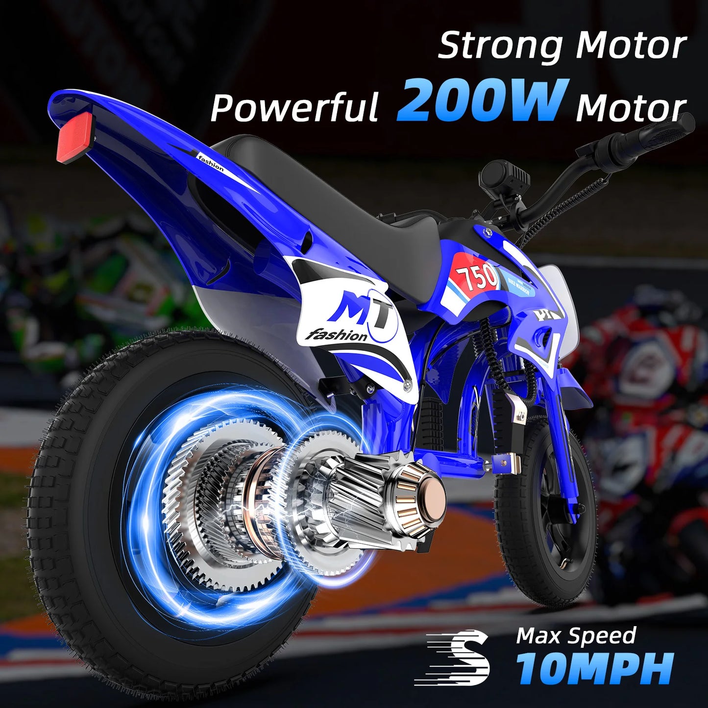 AOVOPRO 25V Electric Dirt Bike 200W Kids Motorcycle