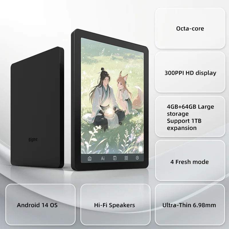 BIGME B6 Colorful E Ink Reader With Eye Protecting Display