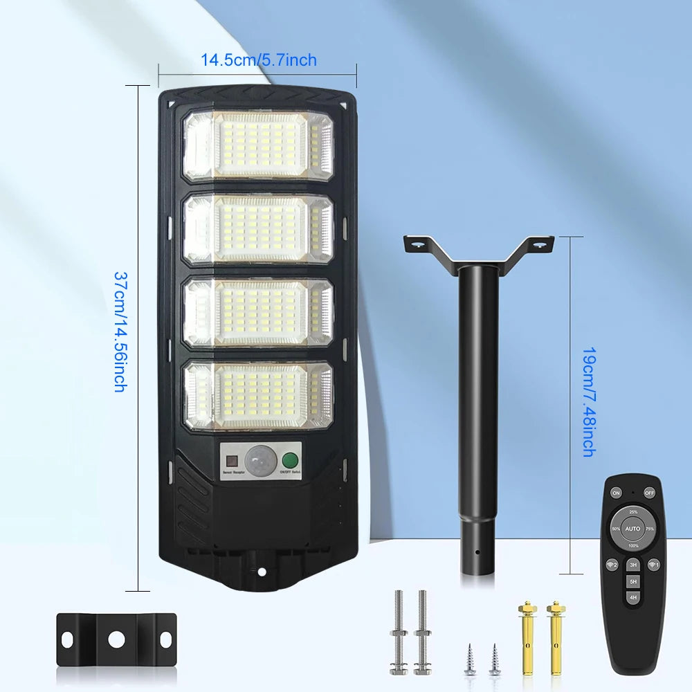 Solar Led Motion Sensor Outdoor Garden Wall Light Fixture