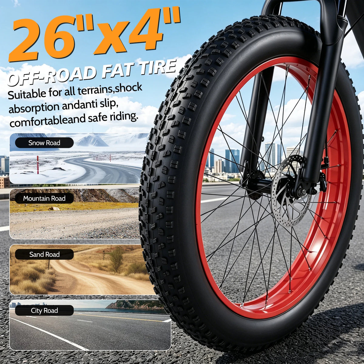 EOEOTWO 1500W Peak Electric Fat Tire Ebike For Adult Riders
