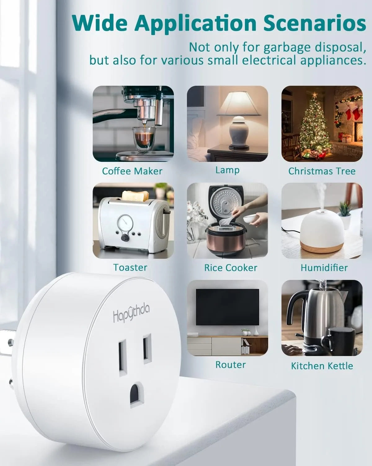 Garbage Disposal Air Switch With RF Range Magnetic Base Plug