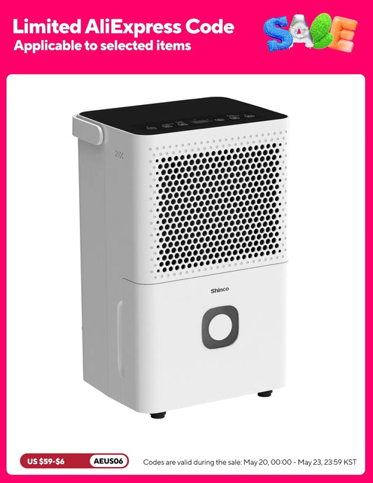 Shinco 30 Pint Dehumidifier For Home And Basements Drain Hose