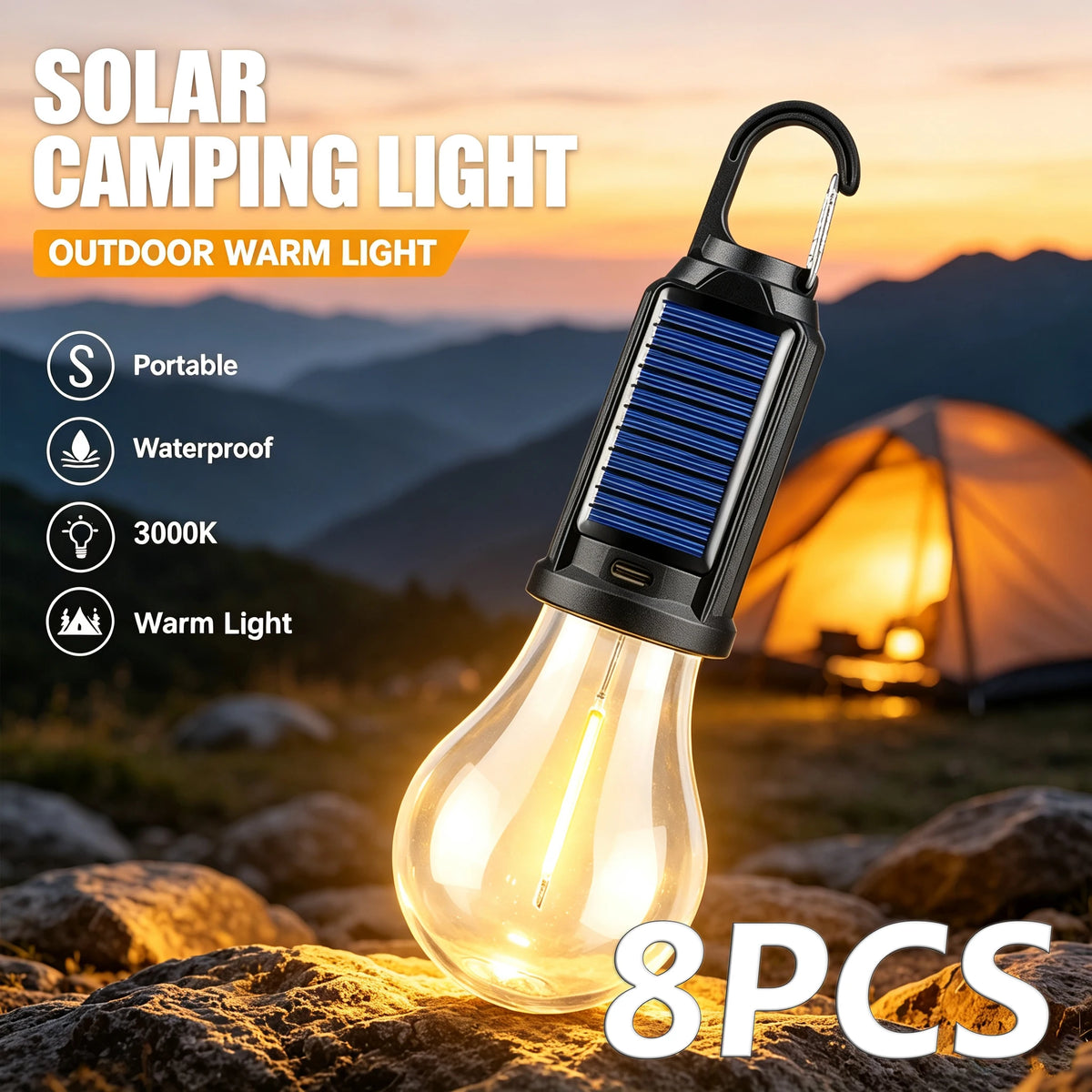 Portable Usb Rechargeable Led Outdoor Camping Lantern And Emergency Light