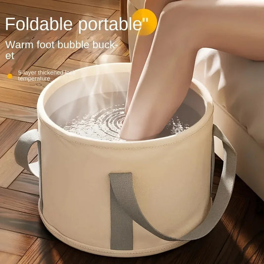 Foldable Foot Soak Bath Tub With Heat Preservation