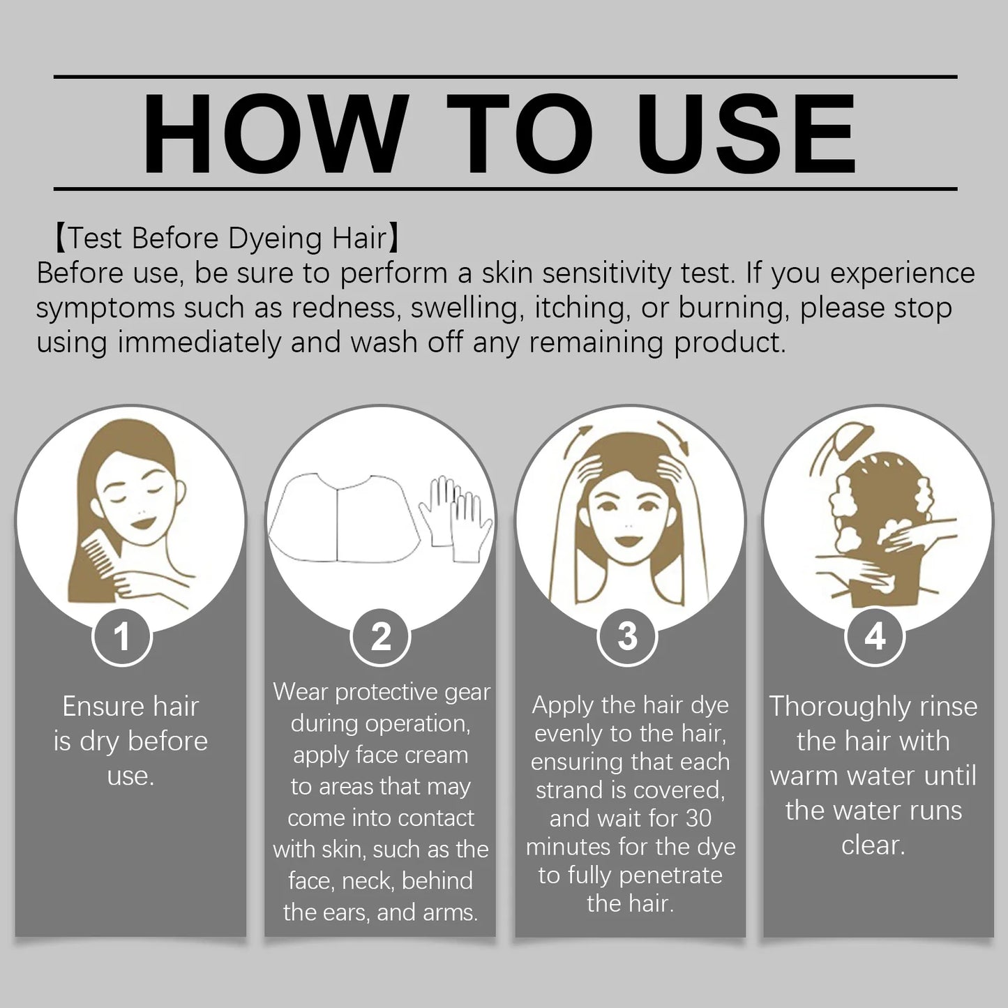 HOEGOA Hair Dye Wax Nourishing Long Lasting Styling Cream