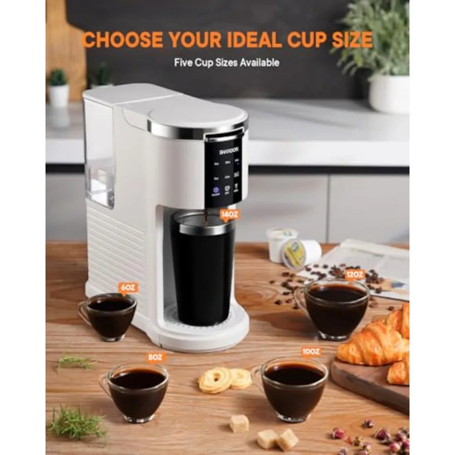 KCup Compatible 3 in 1 Coffee Maker For Grounds Teas