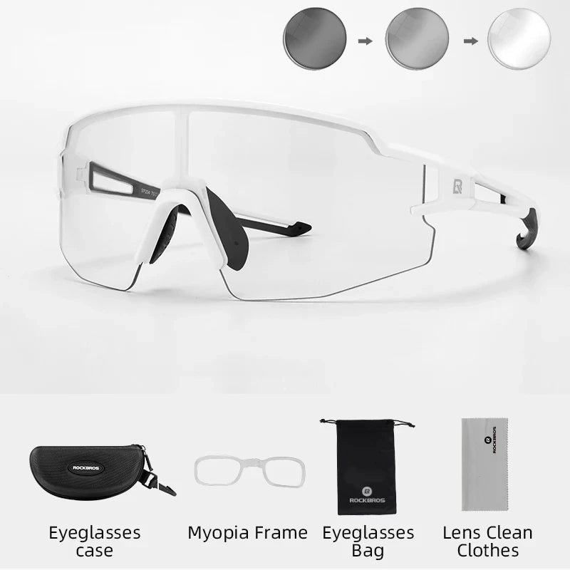 ROCKBROS Photochromic Polarized Cycling Glasses UV400 Eyewear