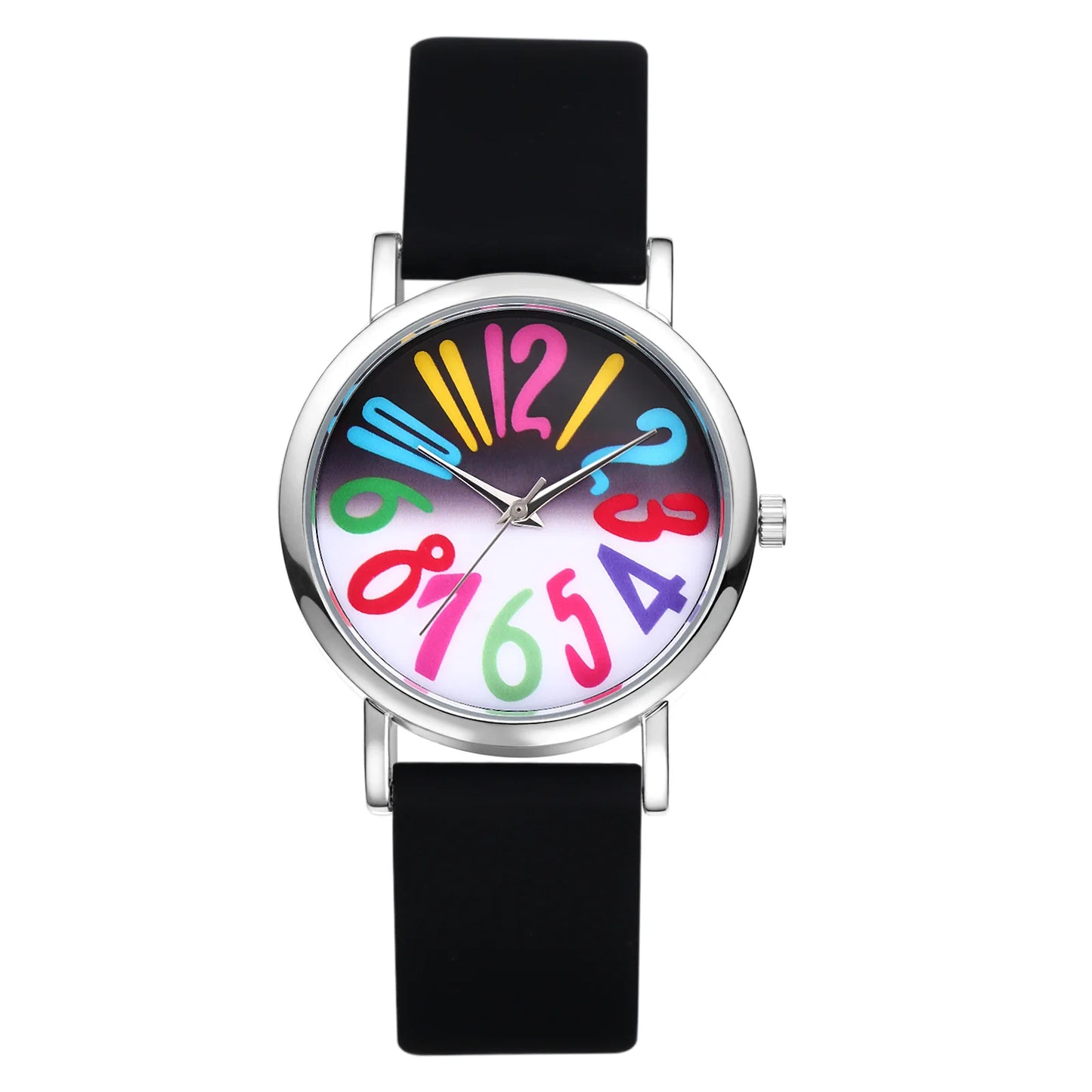JewelryWe Womens Quartz Digital Watch With Silicone Strap
