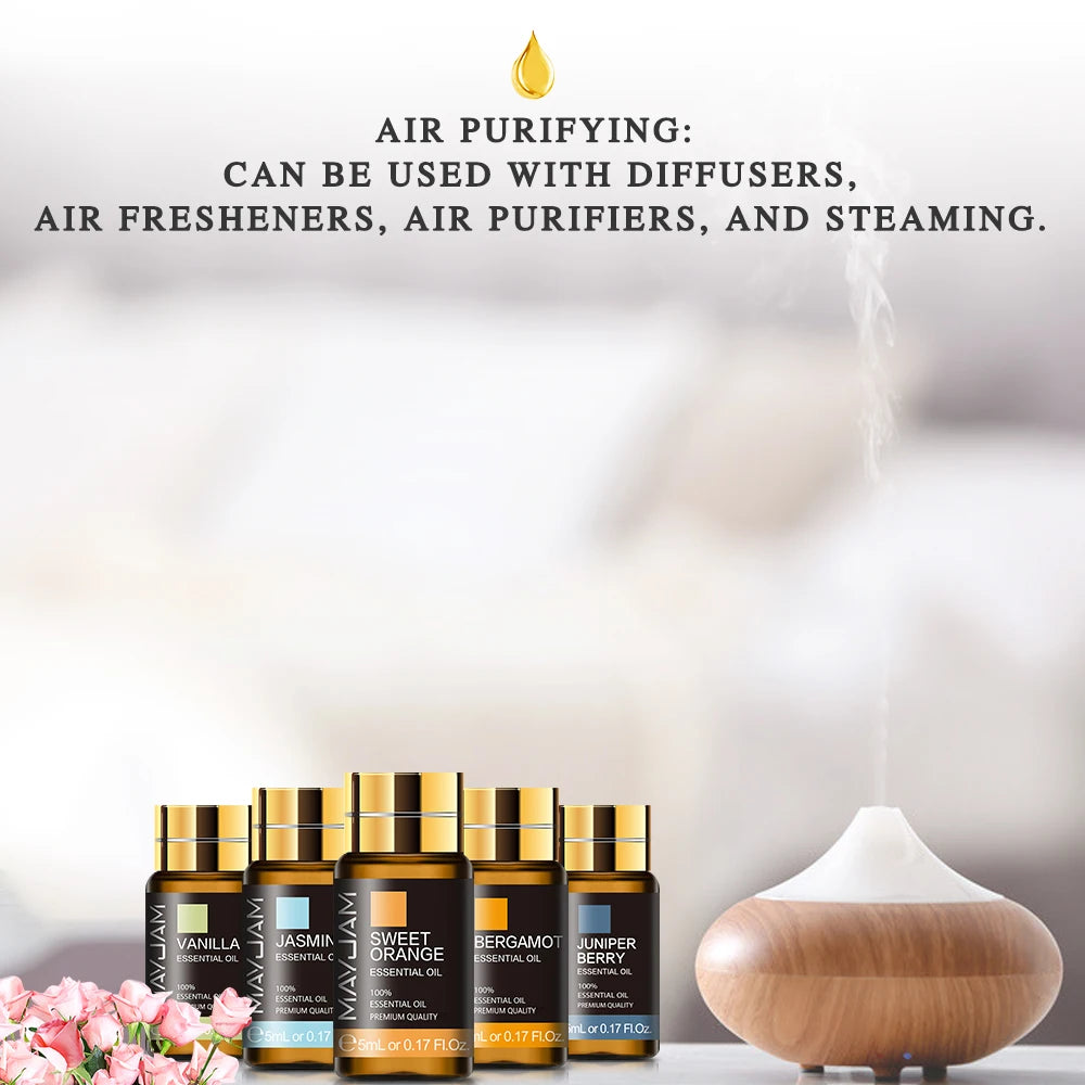 MAYJAM 28-Piece Pure Natural Essential Oils Gift Set Lavender Vanilla