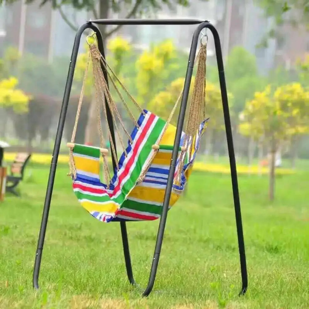 A Shaped Hammock Chair Stand Steel Frame Indoor Outdoor Use