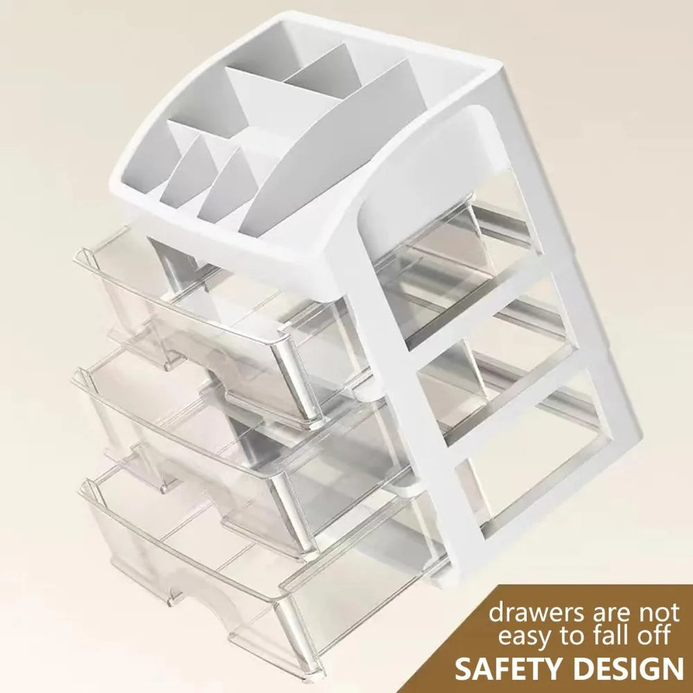 AEDG Multi-Layer Desktop Storage Box Organizer For Cosmetics